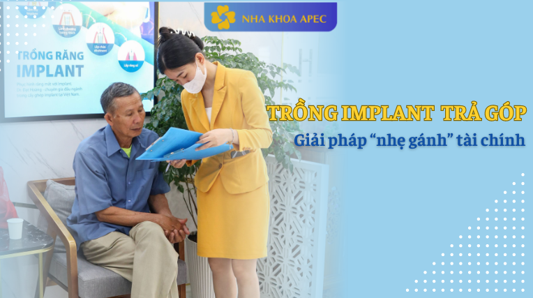 trồng răng implant trả góp