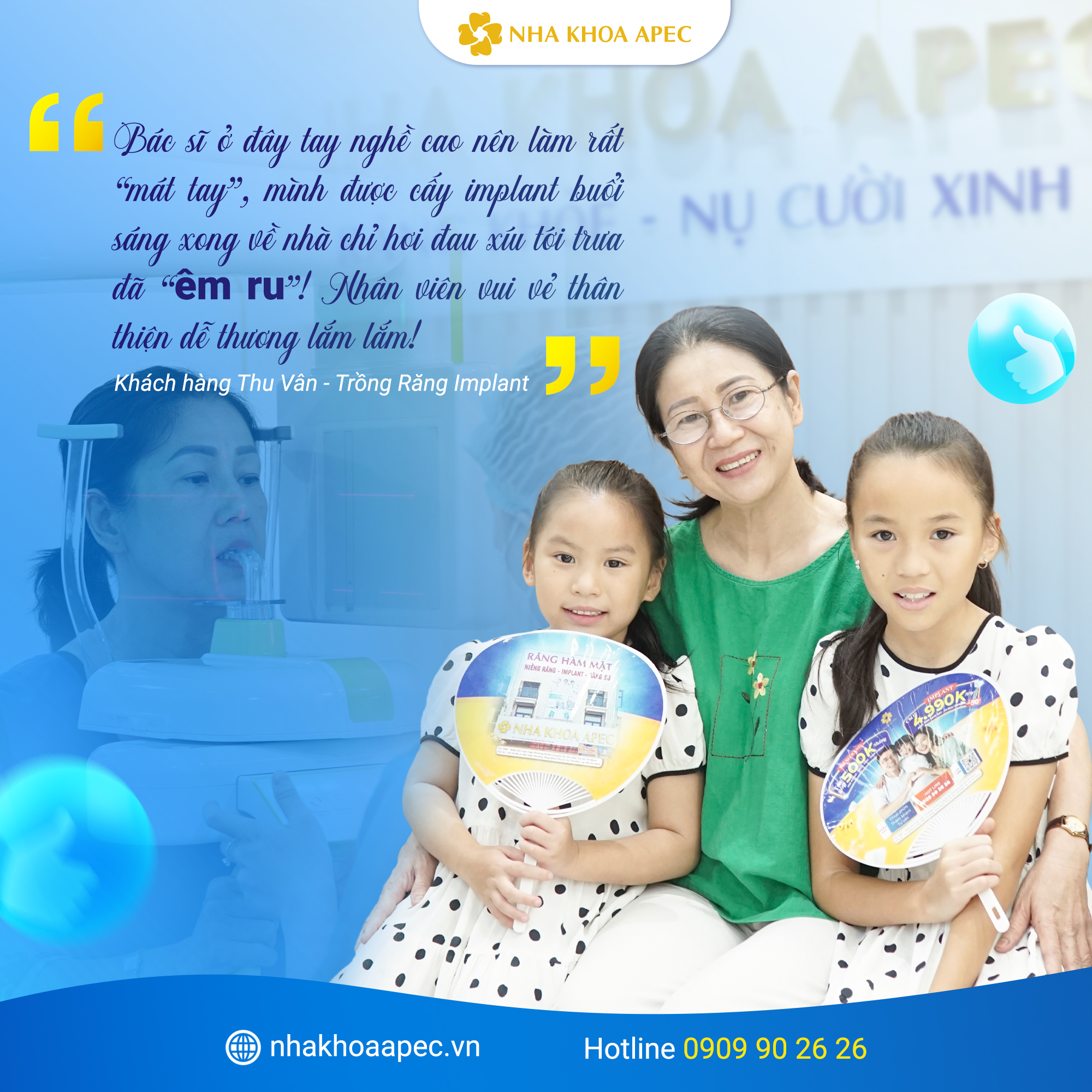 khách hàng nói gì về nha khoa apec